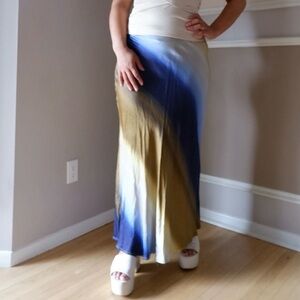 SOLD | DISSH Multi-Colour Ombre Slip Maxi Skirt